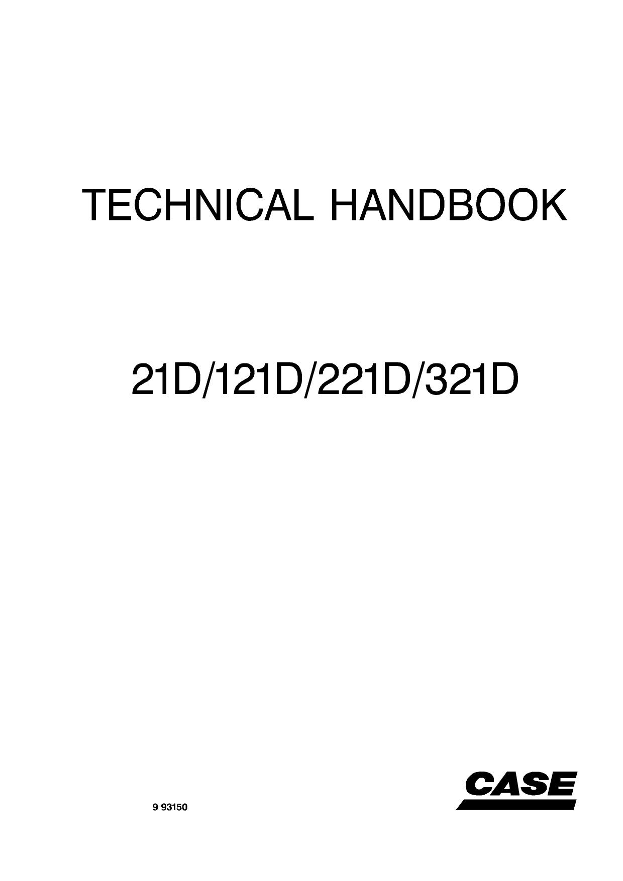 TECHNICAL HANDBOOK 21D 121D 221D 321D MANUAL